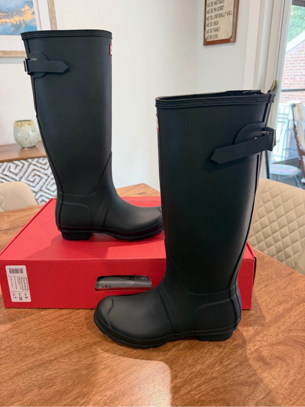 WOMENS ORIGINAL TALL BACK
ADJUSTABLE BOOT US7 Black